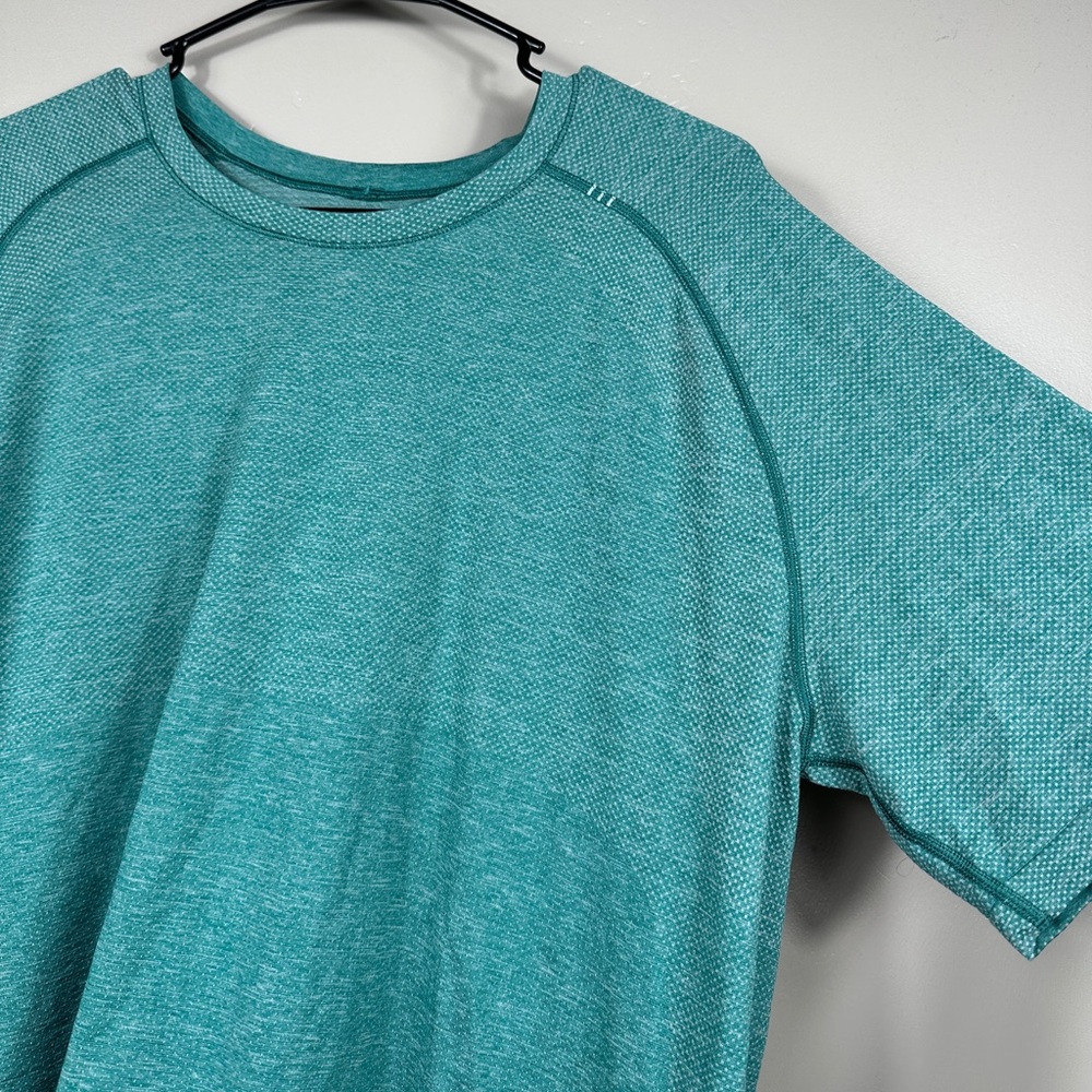 Lululemon Men’s Metal Vent Tech Short Sleeve Shirt 2.0 in Teal Green / Blue - XL - Picture 3 of 6